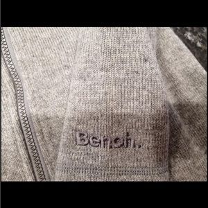 BENCH Grey Long Hooded Sweater